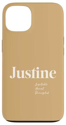 Justine – gerecht, ehrlich und prinzipiell Hülle für iPhone 13 Justine – gerecht, ehrlich und prinzipiell Hülle für iPhone 13 von Patchi Guy