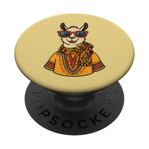 Kente Ankara Lama – lebendiger afrikanisch inspirierter Boho-Stil PopSockets Klebender PopGrip Kente Ankara Lama – lebendiger afrikanisch inspirierter Boho-Stil PopSockets Klebender PopGrip von Patchi Guy
