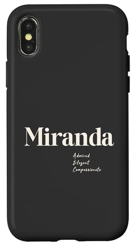 Miranda – bewundert, elegant und mitfühlend Hülle für iPhone X/XS Miranda – bewundert, elegant und mitfühlend Hülle für iPhone X/XS von Patchi Guy