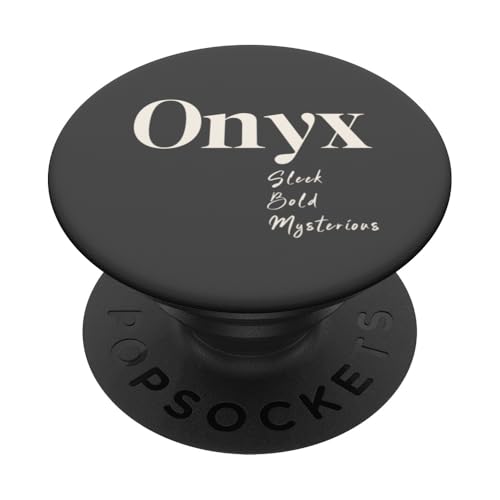 Onyx – schlank, mutig und geheimnisvoll PopSockets Klebender PopGrip Onyx – schlank, mutig und geheimnisvoll PopSockets Klebender PopGrip von Patchi Guy