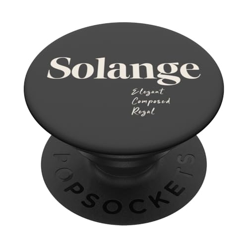 Solange – elegant, komponiert und königlich PopSockets Klebender PopGrip Solange – elegant, komponiert und königlich PopSockets Klebender PopGrip von Patchi Guy