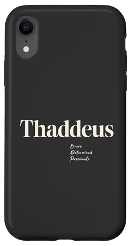 Thaddeus - mutig, entschlossen und leidenschaftlich Hülle für iPhone XR Thaddeus - mutig, entschlossen und leidenschaftlich Hülle für iPhone XR von Patchi Guy