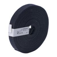 Patchsee Klettband Eco-Scratch, Breite 19 mm, Länge 10,0 m, schwarz Preisgünstiges Klettband auf der Rolle zum schonenden Befestigen von Kabeln (ECO-DB-10) von Patchsee