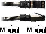 Patchsee Patchkabel PCI-6Patch PCI6-DPU/40, UTP, Cat.6a, schwarz, 12,2 m (PCI6-DPU/40) von Patchsee
