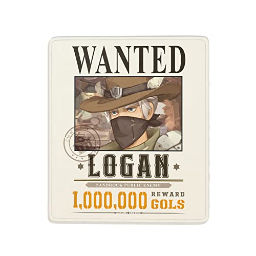 My Time at Sandrock Logan Wanted Poster Mouse Pad 9.8x11.8 Inches von Pathea