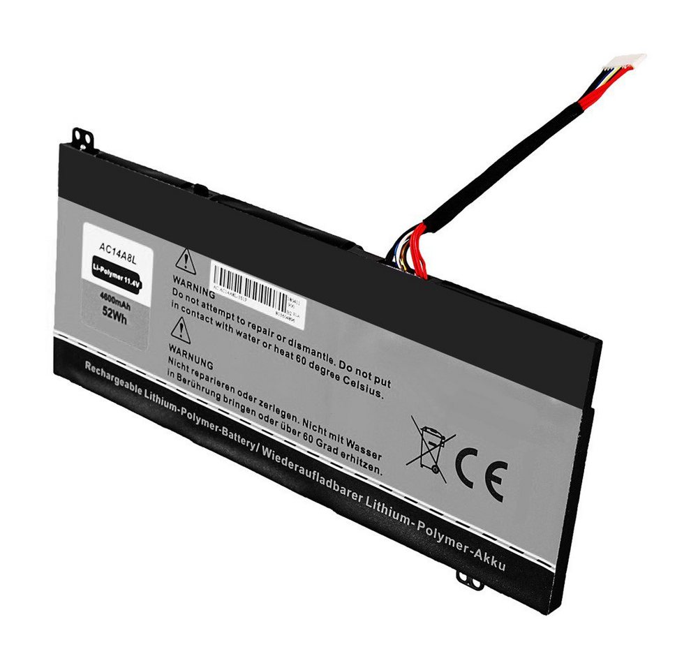 Patona Akku für Acer Aspire Nitro V15 VN7 AC14A8L 3ICP7/61/80 AC14A8L AC15B7 Laptop-Akku Ersatzakku 4600 mAh (11,4 V, 1 St), 100% kompatibel mit den Original Akkus durch maßgefertigte Passform von Patona