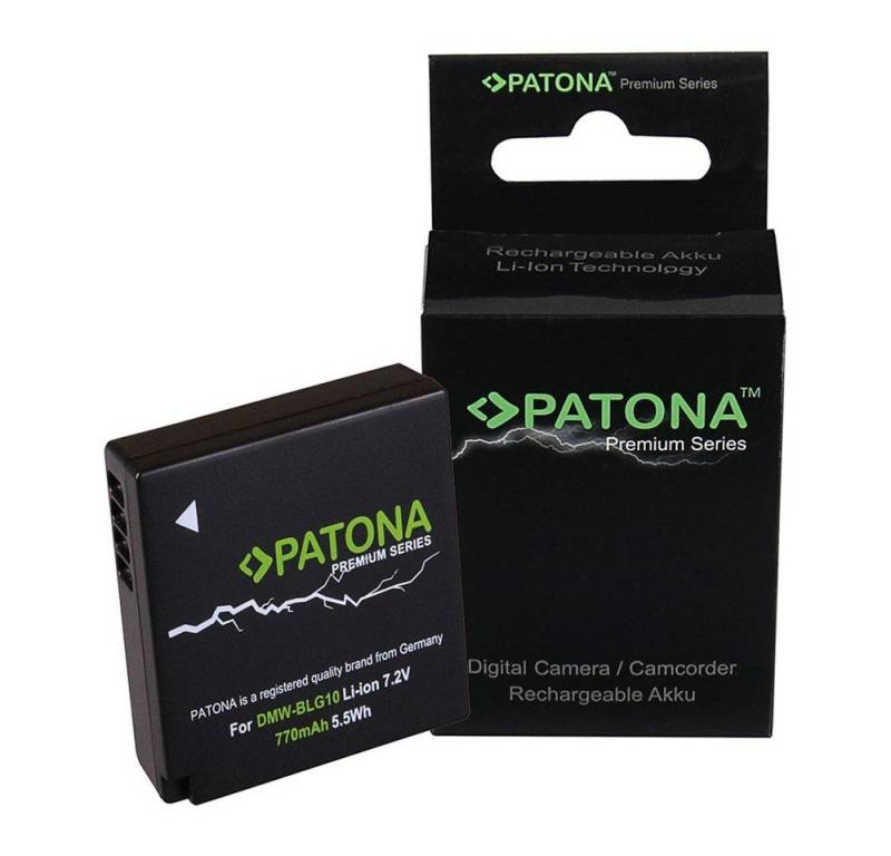 Patona Akku für Panasonic DMC-GF6 Kamera-Akku Ersatzakku 7700 mAh (7,2 V, 1 St), DMW-BLG10 CS-BLG10MC DMWBLE9 Lumix DC-TX2 DMCGF3 DMCS6K von Patona