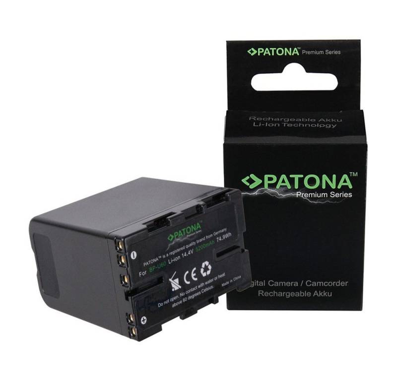 Patona Akku für Sony BP-U60 Kamera-Akku Ersatzakku Kameraakku 5200 mAh (14,4 V, 1 St), PMW PMW100 PMW-100 PMW150 PMW-150 PMW160 PMW-160 von Patona