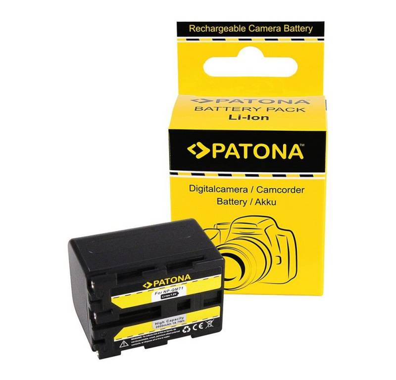 Patona Akku für Sony NP-FM71 Kamera-Akku Ersatzakku Kameraakku 2600 mAh (7,2 V, 1 St), NP-QM70 NP-FM70 NP-QM7 CCD-TRV138 DCR-TRV950 HDR-UX1E HVR-A1U von Patona