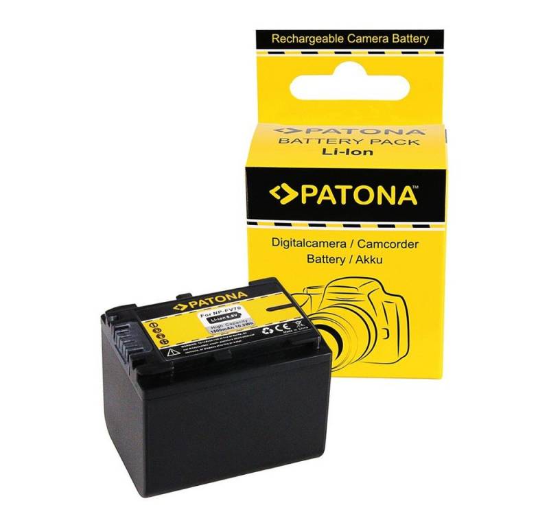 Patona Akku für Sony NP-FV70 Kamera-Akku Ersatzakku Kameraakku 1500 mAh (6,8 V, 1 St), HDR-XR150 HDR-XR150E HDR-XR350 HDR-XR350V DSC-HX1 von Patona