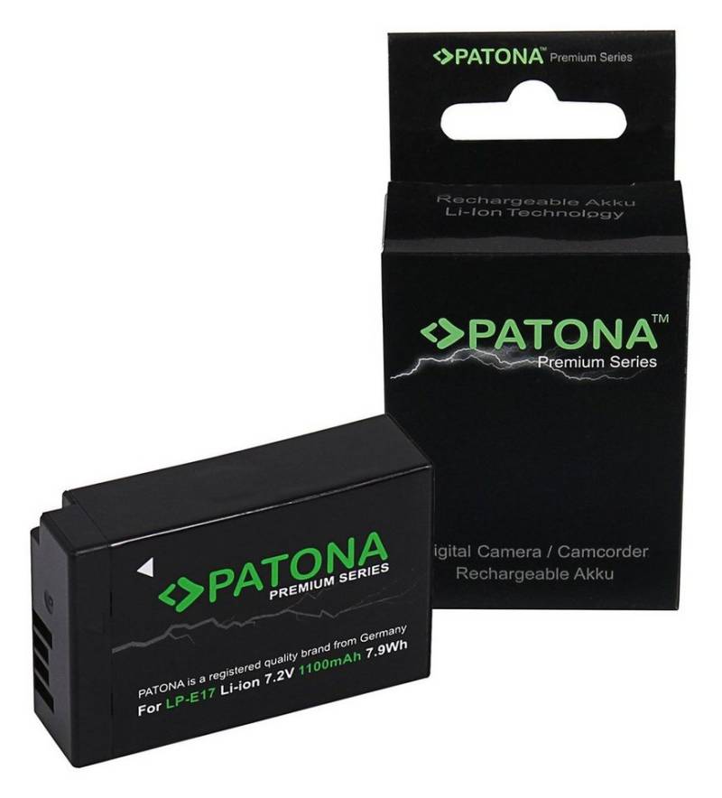 Patona Akku für die Canon EOS R10 77D 200D 250D 750D 760D 800D, kompatibel Kamera-Akku LP-E17 1100 mAh von Patona