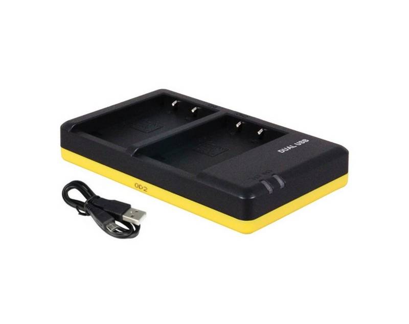 Patona Dual Schnell Ladegerät für Olympus BLS5 Kamera-Ladegerät (500,00 mA, 1-tlg., PEN E-PL2 E-PL3 E-P3 E-PM1 STYLUS 1 Micro USB Kabel) von Patona