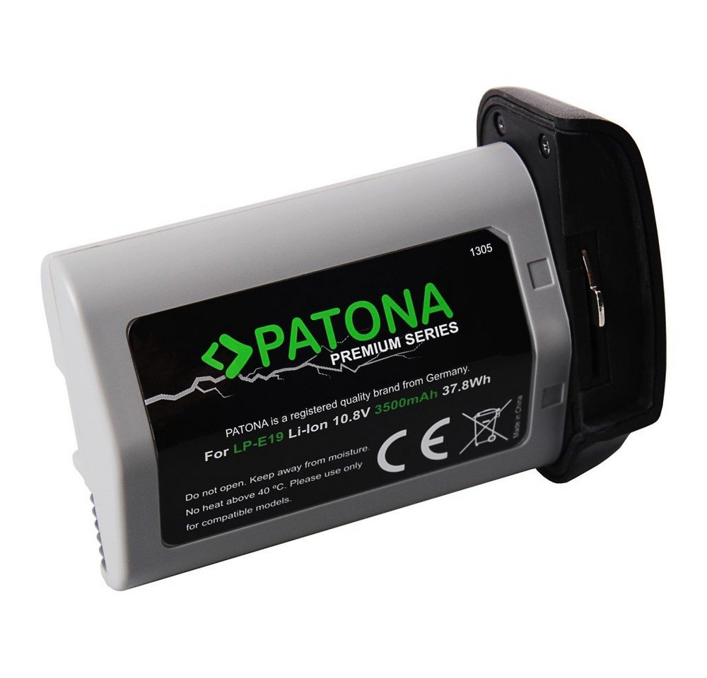 Patona Kameraakku für Canon LP-E19 LP-E4 Kamera-Akku Ersatzakku 3500 mAh (10,8 V, 1 St), Premium Akku von Patona