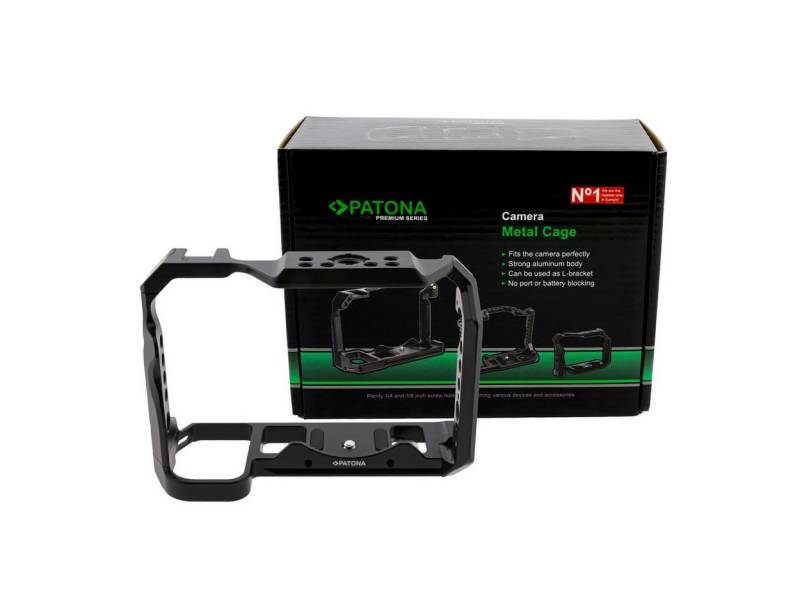 Patona Kamerazubehör-Set Premium Kamera Cage für Nikon Z5 Z6 Z7 Z6II Z7II, (1 tlg), Starkes Aluminiumgehäuse l Aluminium Käfig Gehäuse von Patona