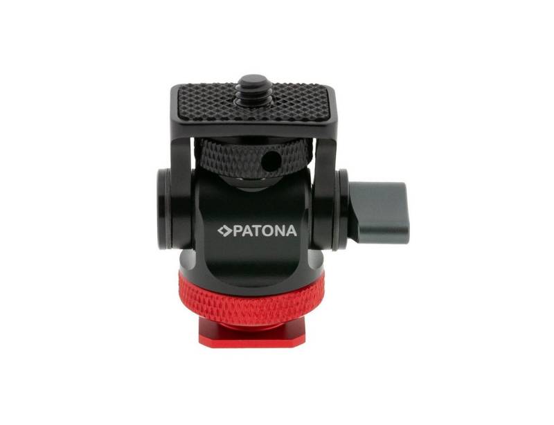 Patona Kamerazubehör-Set Universal Monitorhalterung mit Schnellmontageplatte, (1 tlg), Schnellmontageplatte zur Befestigung von Kamera-käfigen 170° neigbar von Patona