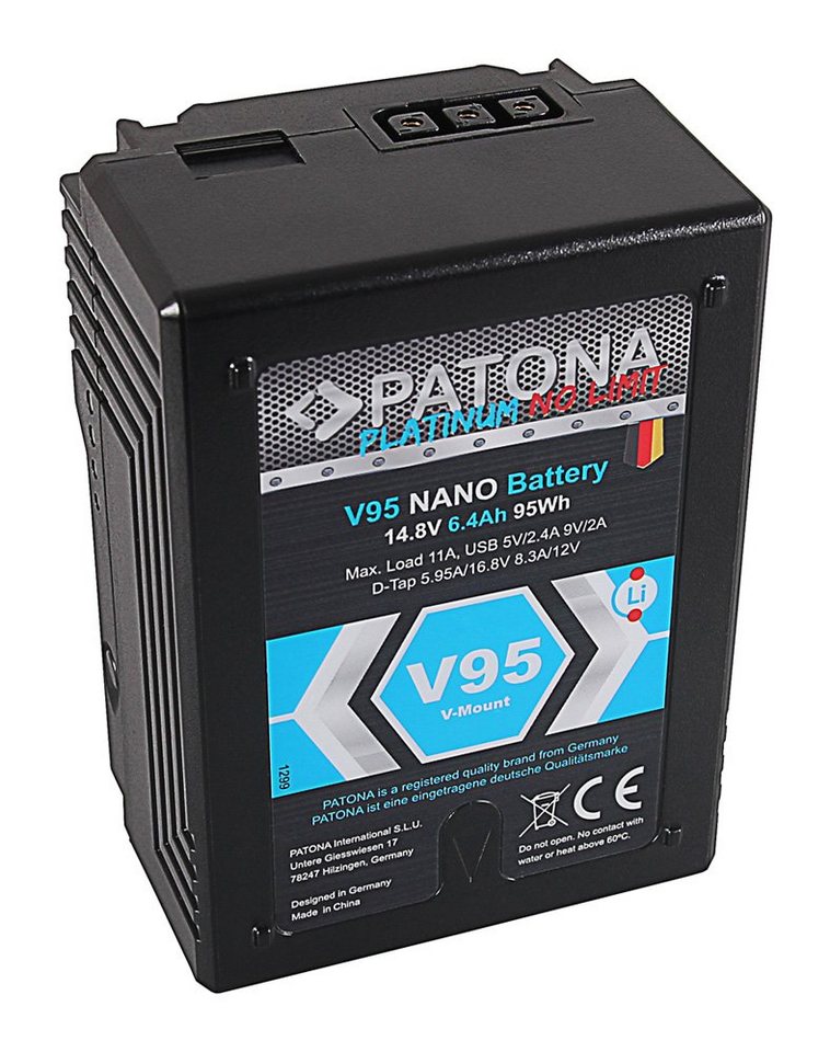 Patona Patona Platinum V95 NANO V-Mount Akku D-Tap Ersatz-Akku 95 Wh für Akku von Patona
