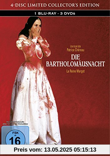 Die Bartholomäusnacht (Restaurierte Fassung) [Blu-ray] im limitierten 4-Disc Mediabook (1 Blu-ray + 3 DVDs) von Patrice Chereau