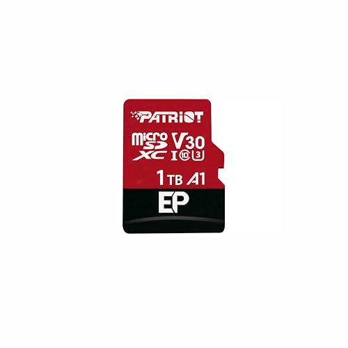 Patriot EP Serie Micro SDXC V30 A1 UHS-I U3 4K UHD Speicherkarte - mit SD-Adapter von Patriot Memory