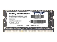 Patriot Memory 8GB DDR3 PC3-12800 (1600MHz) SODIMM, 8 GB, 1 x 8 GB, DDR3, 1600 MHz, 204-pin SO-DIMM von Patriot Memory