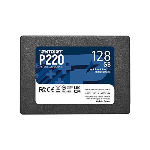 Patriot Memory P220 Internes Solid State Drive 128GB SSD SATA 3 2,5 Zoll von Patriot Memory