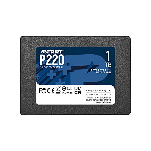 Patriot Memory P220 Internes Solid State Drive 1TB SSD SATA 3 2,5 Zoll von Patriot Memory