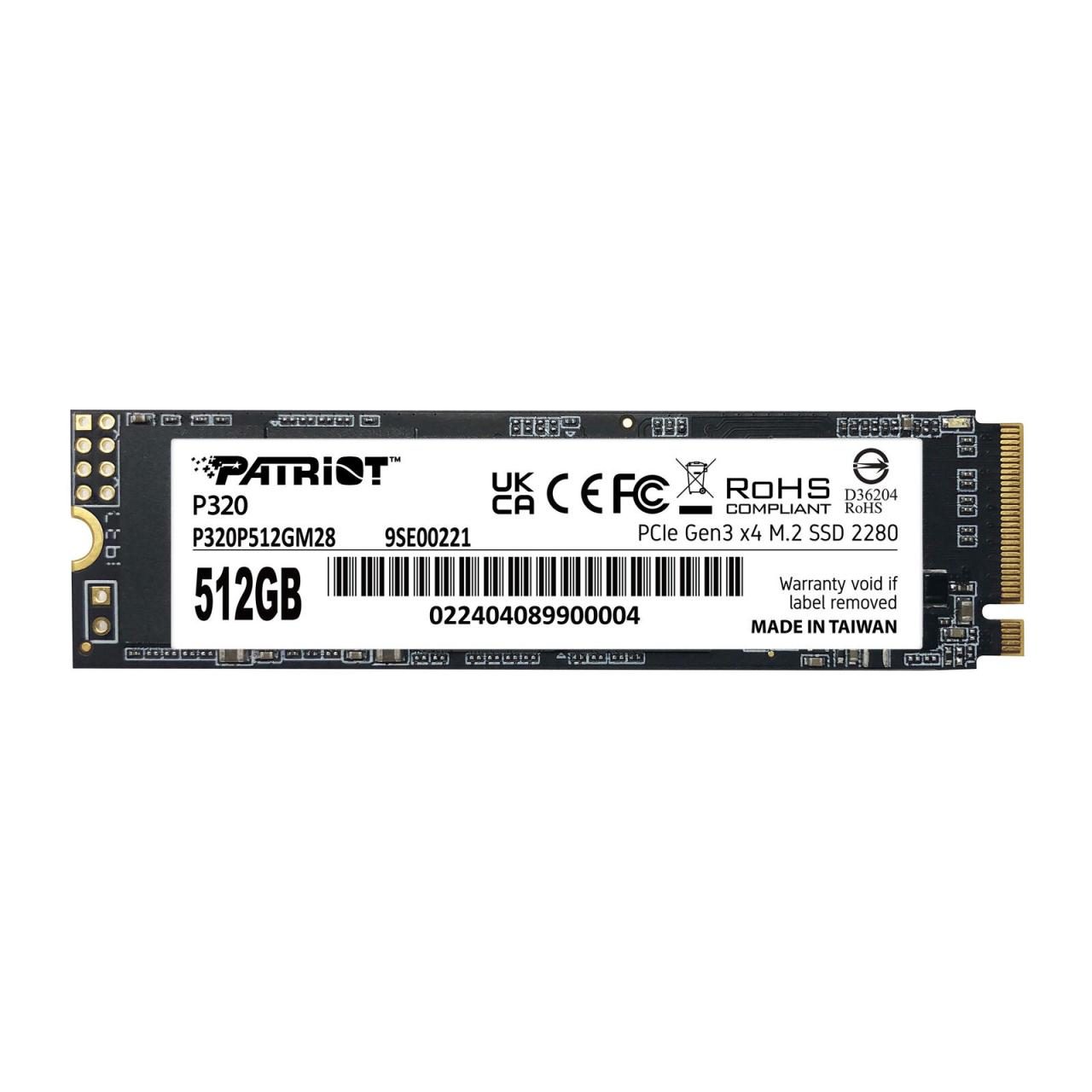 Patriot Memory P320 M.2 SSD - 512 GB Patriot Memory P320 M.2 SSD - 512 GB von Patriot Memory