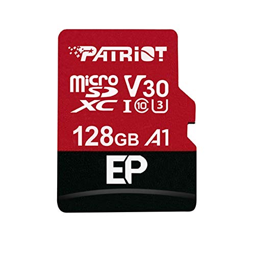 Patriot Memory PEF128GEP31MCX 128 GB EP A1 V30 microSD Karte SDXC für Android Handys und Tablets / 4K Videoaufnahmen von Patriot Memory
