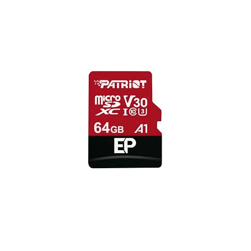 Patriot Memory PEF64GEP31MCX 64 GB EP A1 V30 microSD Karte SDXC für Android Handys und Tablets / 4K Videoaufnahmen Patriot Memory PEF64GEP31MCX 64 GB EP A1 V30 microSD Karte SDXC für Android Handys und Tablets / 4K Videoaufnahmen von Patriot Memory