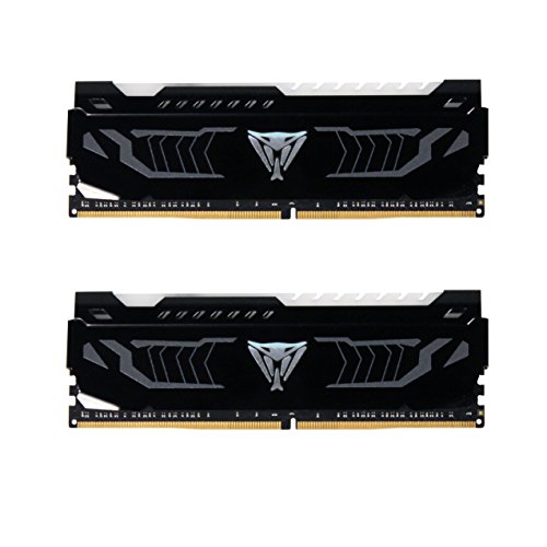 Patriot Memory PVLW416G320C6K 16 GB (2 x 8 GB) Viper LED DDR4 3200 MHz DRAM Kit – Weiß von Patriot Memory