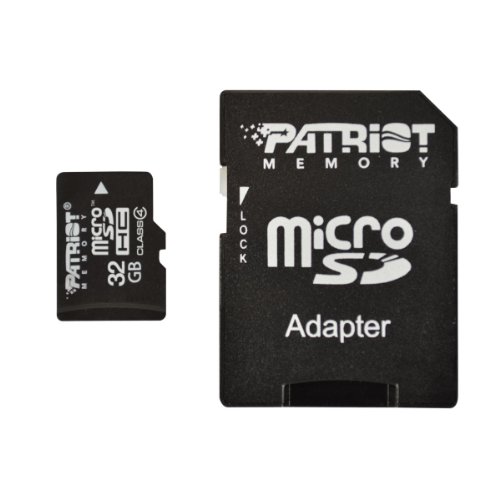 Patriot PSF32GMCSDHC1043P Signature Class 4 microSDHC 32GB Speicherkarte mit Adapter von Patriot