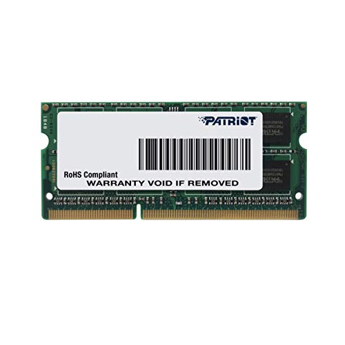 Patriot Signature 4GB DDR3 1600 MHz Arbeitsspeicher SODIMM Module (4 GB, 1 x 4 GB, DDR3, 1600 MHz, 204 - pin SODIMM) PSD34G1600L81S von Patriot Memory