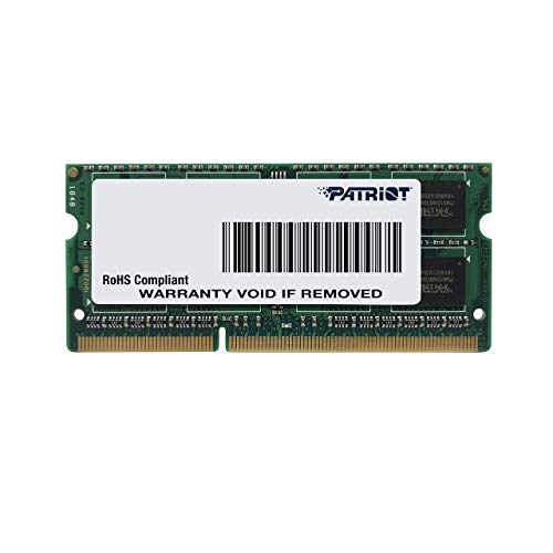 Patriot Signature 8GB DDR3 1600 MHz Arbeitsspeicher SODIMM Module (8 GB, 1 x 8 GB, DDR4, 2133 MHz, 204 - pin SODIMM) PSD38G16002S von Patriot Memory