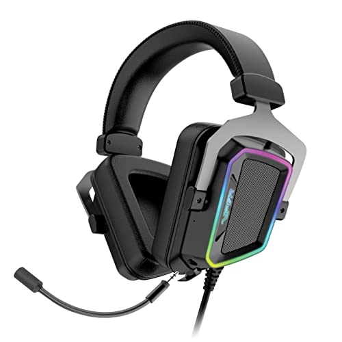 Patriot Viper V380 Gaming Headset, 7.1 Surround Sound Kopfhörer für PC, PC-Gaming, Over Ear, Hi-Fi 53mm Treiber, ENC Quality Mikrofon mit Rauschunterdrückung, RGB Beleuchtung von Patriot Memory