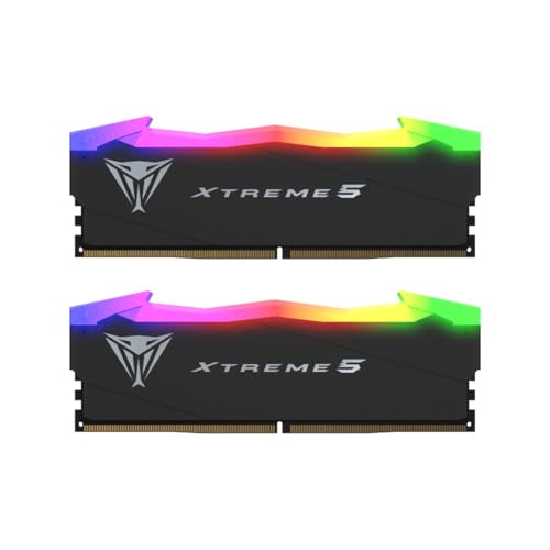 Patriot Viper Xtreme 5 RGB DDR5 RAM 32GB (2 x 16GB) 8000MT/s CL38 UDIMM Desktop Gaming Memory Kit - PVXR532G80C38K von Patriot Memory