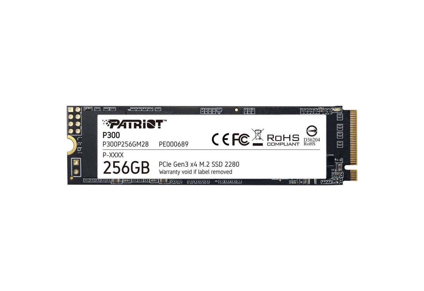 Patriot Patriot P300 256 GB, SSD, (PCIe 3.0 x4, NVMe 1.3, SSD-Festplatte (256 GB) 2.5" von Patriot