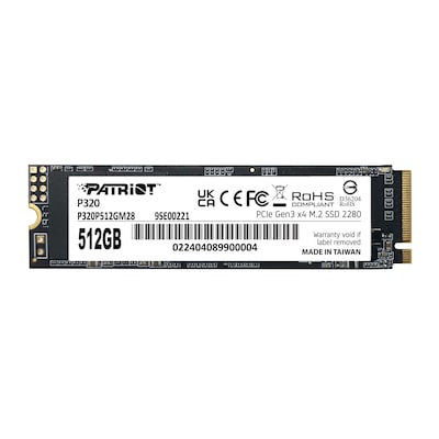 Patriot P320 SSD 512GB NVMe M2 2280 Patriot P320 SSD 512GB NVMe M2 2280 von Patriot
