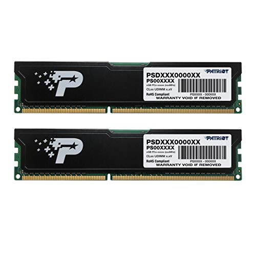 Patriot Signature 16GB DDR3 1600 MHz Arbeitsspeicher Dual Module Kit (16 GB, 2 x 8 GB, DDR3, 1600 MHz, 240 - pin DIMM) PSD316G1600KH Mit Heatspreader von Patriot