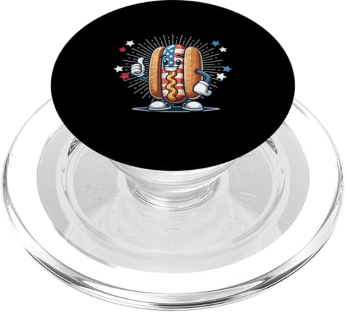 4. Juli niedliche patriotische Wiener Hot Dog USA Amerikanische Flagge PopSockets PopGrip für MagSafe 4. Juli niedliche patriotische Wiener Hot Dog USA Amerikanische Flagge PopSockets PopGrip für MagSafe von Patriotic American 4th of July Apparel