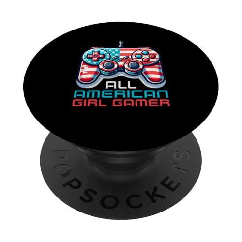 All American Girl Gamer Videospiel 4. Juli Frauen Kinder PopSockets Klebender PopGrip All American Girl Gamer Videospiel 4. Juli Frauen Kinder PopSockets Klebender PopGrip von Patriotic American 4th of July Apparel