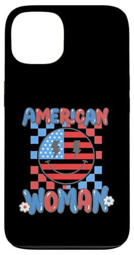 American Woman Retro Groovy Smile Face USA Flagge 4. Juli Hülle für iPhone 13 American Woman Retro Groovy Smile Face USA Flagge 4. Juli Hülle für iPhone 13 von Patriotic American 4th of July Apparel