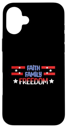 Faith Family Freedom USA Flagge 4. Juli Amerikanische Männer Frauen Hülle für iPhone 16 Plus Faith Family Freedom USA Flagge 4. Juli Amerikanische Männer Frauen Hülle für iPhone 16 Plus von Patriotic American 4th of July Apparel