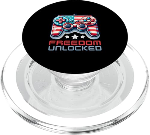 Freedom Unlocked Game 4. Juli Video Gamer Männer Jungen Kinder PopSockets PopGrip für MagSafe Freedom Unlocked Game 4. Juli Video Gamer Männer Jungen Kinder PopSockets PopGrip für MagSafe von Patriotic American 4th of July Apparel