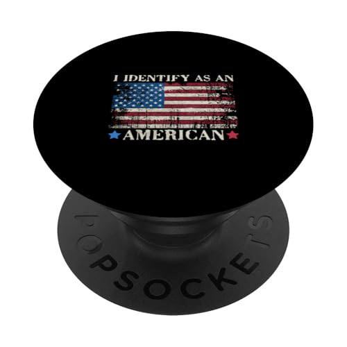 Ich identifiziere mich als amerikanische Flagge und stolze amerikanische Patriotin PopSockets Klebender PopGrip Ich identifiziere mich als amerikanische Flagge und stolze amerikanische Patriotin PopSockets Klebender PopGrip von Patriotic American 4th of July Apparel