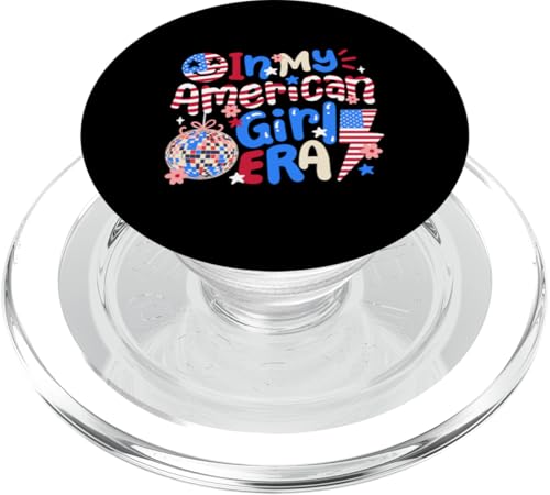 In My American Girl Era Retro Groovy 4. Juli Frauen Mädchen PopSockets PopGrip für MagSafe In My American Girl Era Retro Groovy 4. Juli Frauen Mädchen PopSockets PopGrip für MagSafe von Patriotic American 4th of July Apparel
