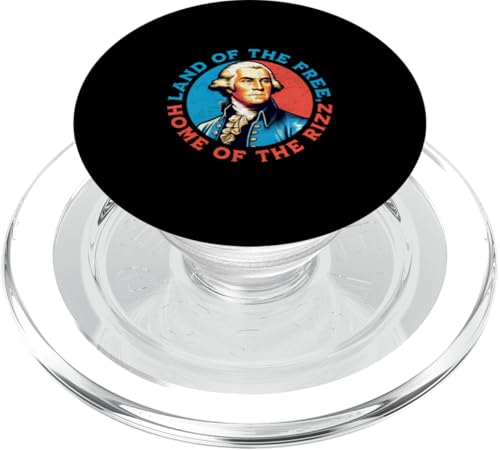 Land of the Free George Washington Funny 4th of Juli Men PopSockets PopGrip für MagSafe Land of the Free George Washington Funny 4th of Juli Men PopSockets PopGrip für MagSafe von Patriotic American 4th of July Apparel