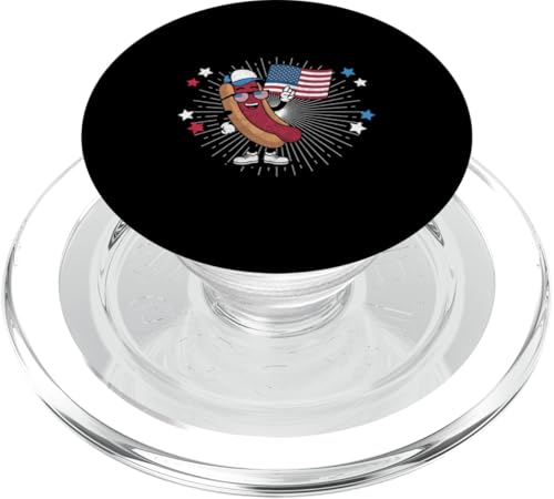 Patriotische Wiener Hot Dog USA Amerikanische Flagge Lustig 4. Juli PopSockets PopGrip für MagSafe Patriotische Wiener Hot Dog USA Amerikanische Flagge Lustig 4. Juli PopSockets PopGrip für MagSafe von Patriotic American 4th of July Apparel