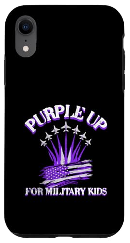 Purple Up For Military Kids Day, amerikanische Kinder, Jungen und Mädchen Hülle für iPhone XR Purple Up For Military Kids Day, amerikanische Kinder, Jungen und Mädchen Hülle für iPhone XR von Patriotic American 4th of July Apparel