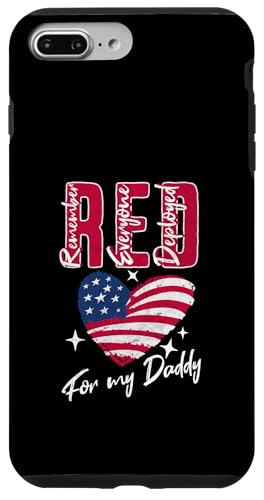 Remember Everyone Deployed For My Daddy RED 4. Juli Kids Hülle für iPhone 7 Plus/8 Plus Remember Everyone Deployed For My Daddy RED 4. Juli Kids Hülle für iPhone 7 Plus/8 Plus von Patriotic American 4th of July Apparel