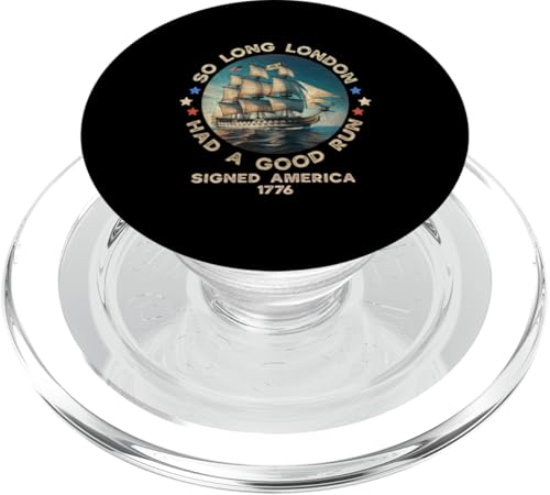 So Long London signiert Amerika 1776 Vintage USA History Herren PopSockets PopGrip für MagSafe So Long London signiert Amerika 1776 Vintage USA History Herren PopSockets PopGrip für MagSafe von Patriotic American 4th of July Apparel