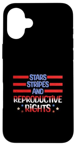 Stars Stripes And Reproductive Rights USA Flagge 4. Juli Hülle für iPhone 16 Plus Stars Stripes And Reproductive Rights USA Flagge 4. Juli Hülle für iPhone 16 Plus von Patriotic American 4th of July Apparel